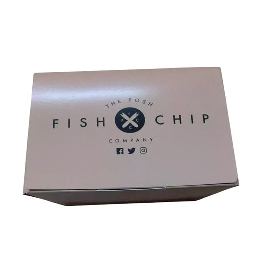 300 x Brown Fish & Chips Boxes for Cardboard Food Packing Parcel Takeaway