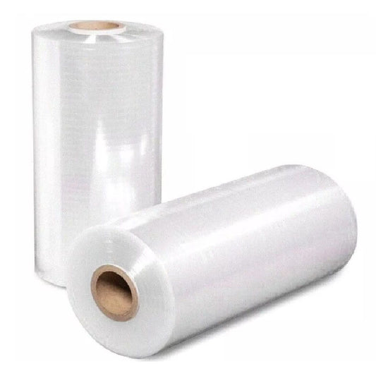 Machine Pallet Wrap Clear Industrial Big Stretch Shrink Wrap Roll - 500mm x 1750m, 20mu