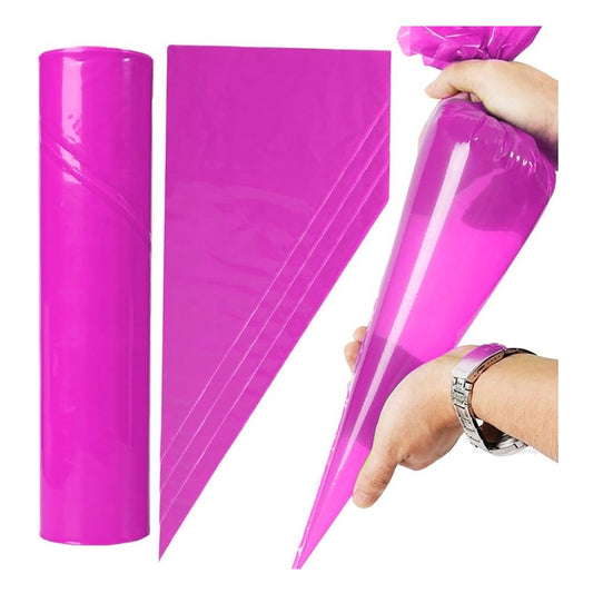 Disposable Icing Bags Pink Savoy Cake Pastry Decorating Bags - 21" (large)