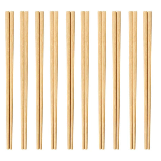 Bamboo Wooden Chopsticks Japanese Chinese Traditional Food Cuisine - 9" (23cm)