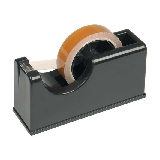 Tape Desktop Dispenser Black 25mm (1'') Heavy Dual Core Sellotape