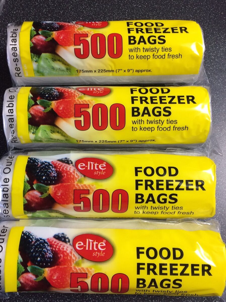 Freezer Storage Lunch Bags for Food Vegetables and Fruits - 7 in x 9 in