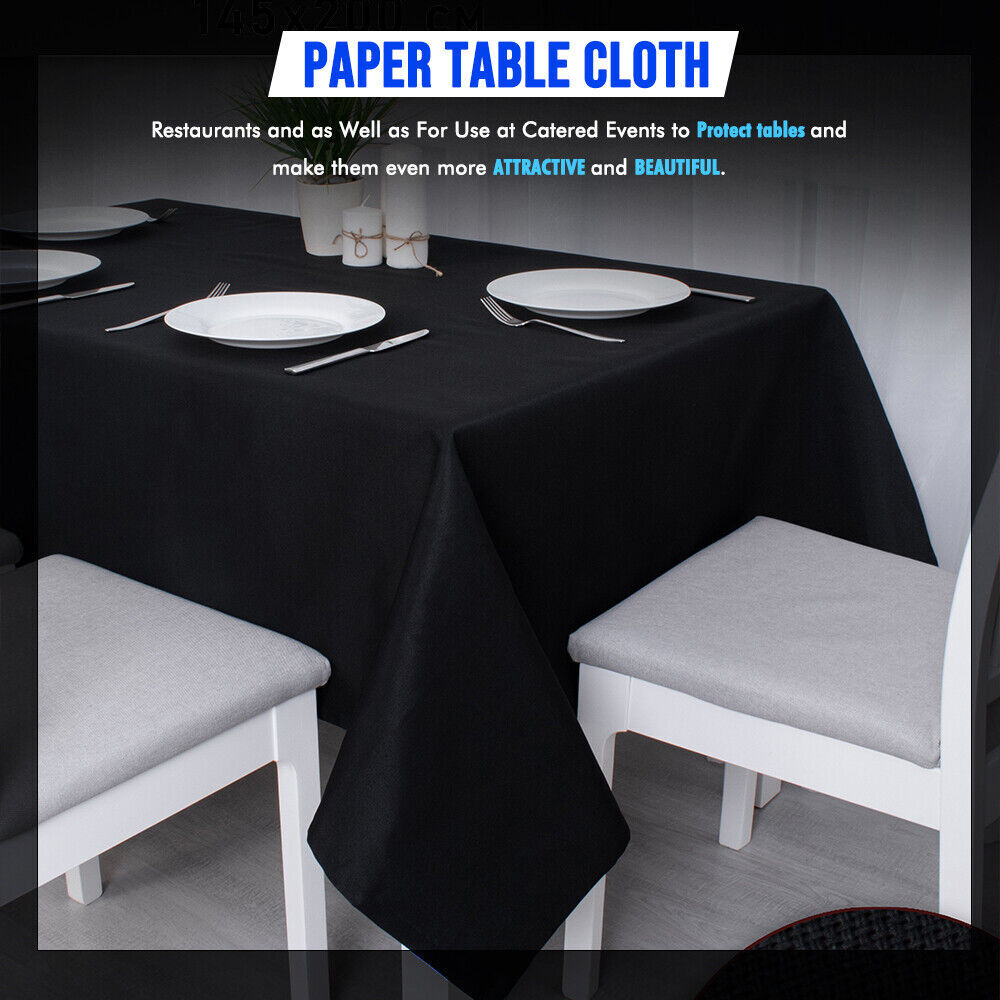 Disposable Paper Table Cover 90cm x 90cm for Parties Catering Weddings Camping