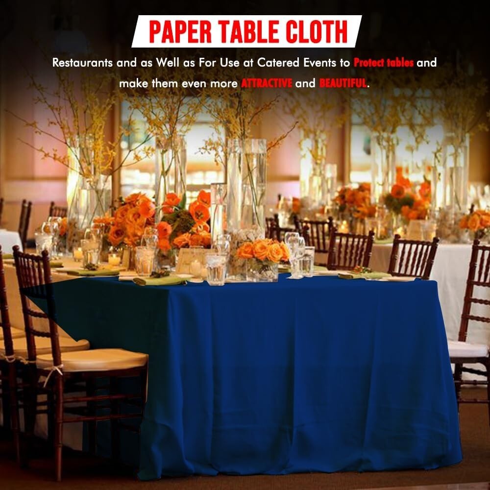 Disposable Paper Table Cover 90cm x 90cm for Parties Catering Weddings Camping