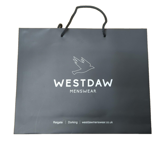 100 x Misprinted Black Rope Handle Bags 400mm x 100mm x 320mm for Shopping Cloth