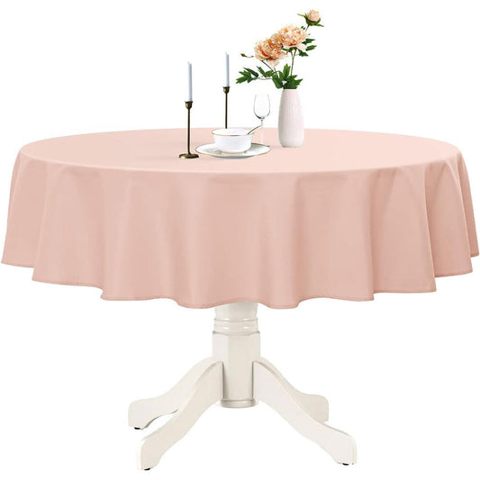 Plastic Table Cloths 84" (213cm) Light  Pink Heavy Duty Plastic Table Covers