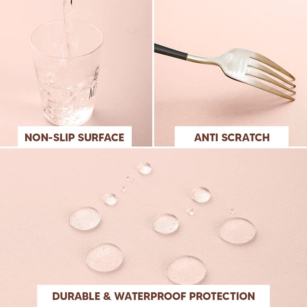 Plastic Table Cloths 84" (213cm) Light  Pink Heavy Duty Plastic Table Covers