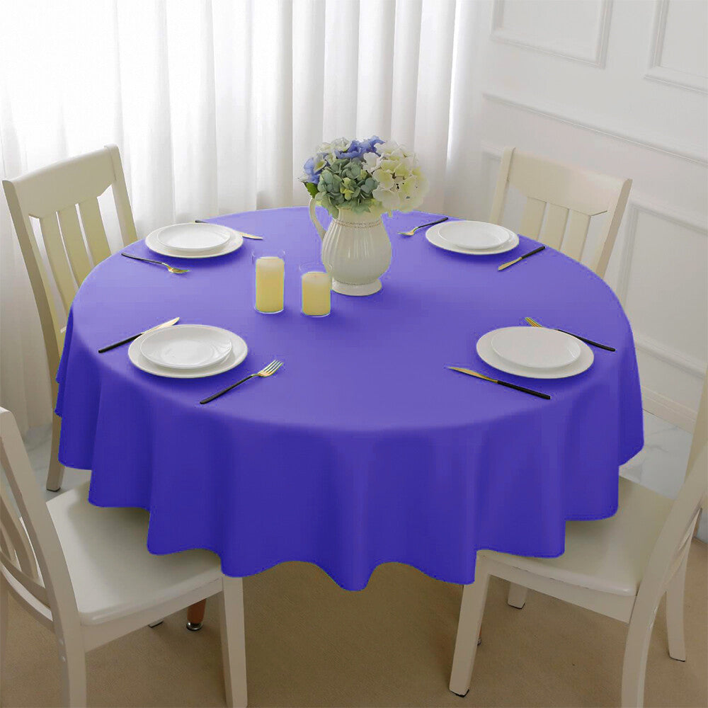 Plastic Table Cloths 84" (213cm) Purple Heavy Duty Plastic Reusable Table Covers