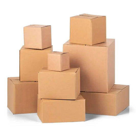 Single Wall Cardboard Boxes 5" x 5" x 5" Square Postage Postal Box for Shipping