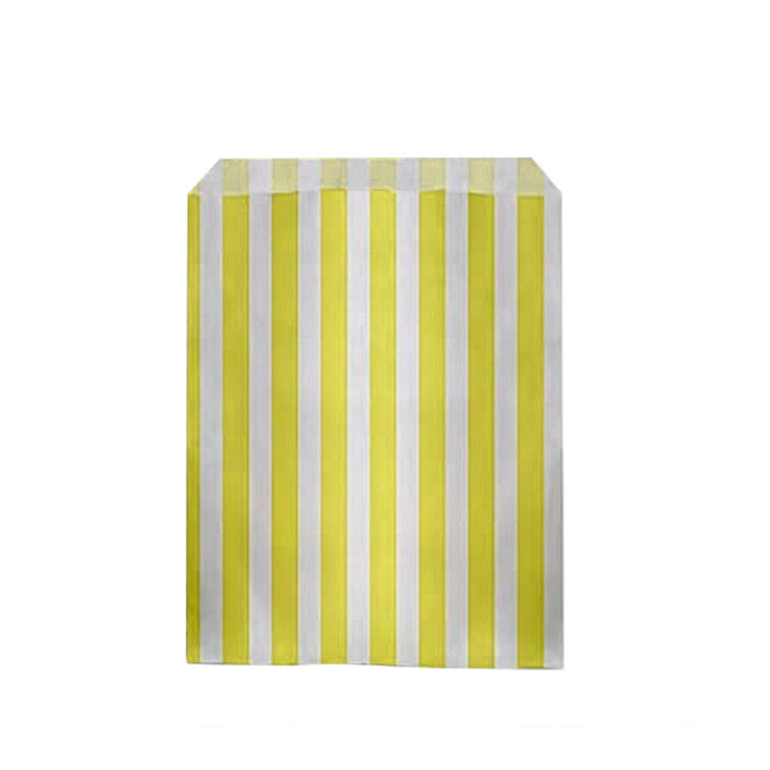 100 x Candy Paper Bags Striped Sweets Treats Parties Birthday Wedding 5" x 7"