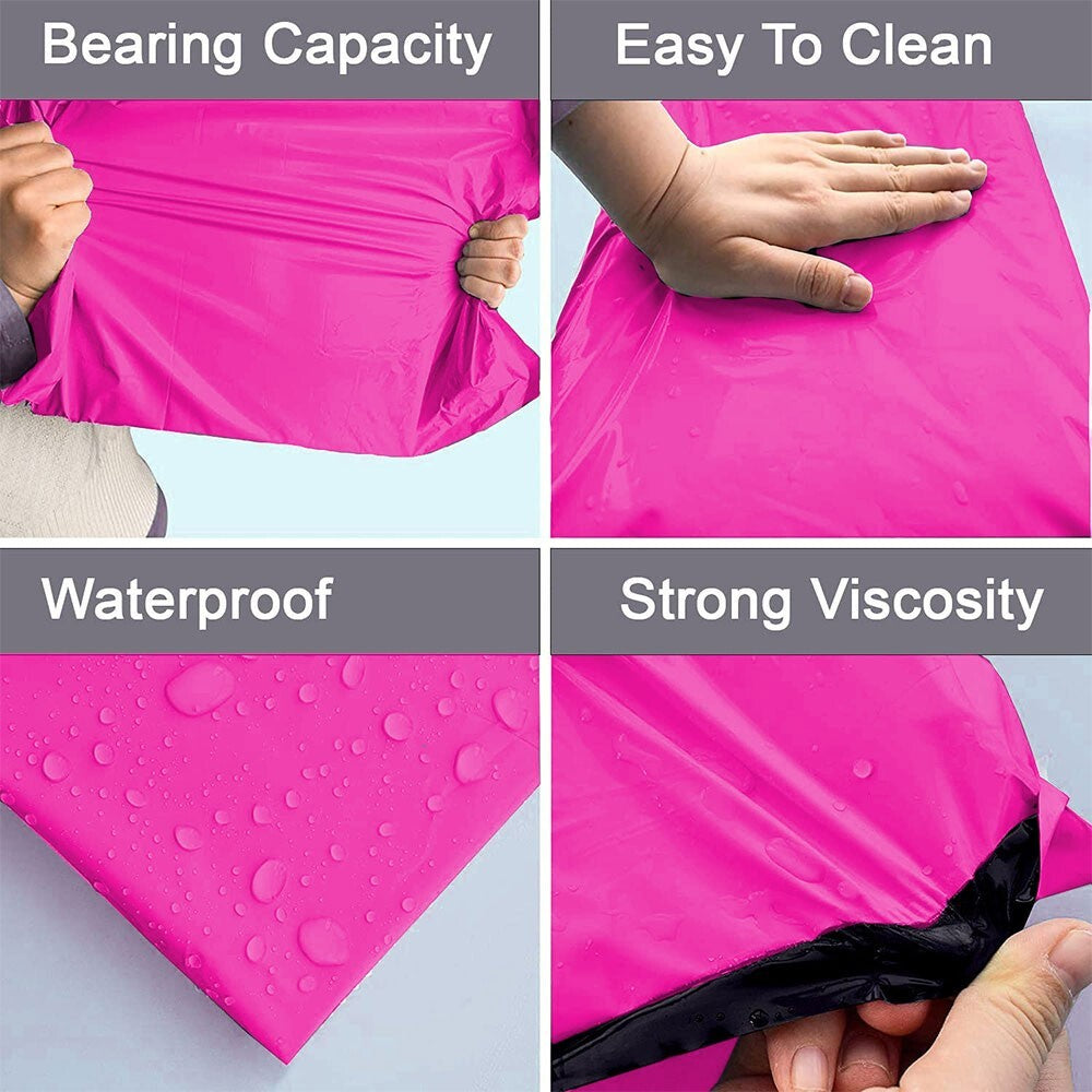 60 x Pink Mixed Size Mailing Bag 6.5 x 9, 9 x 12, 10 x 14, 12 x 16 (15pcs Each)