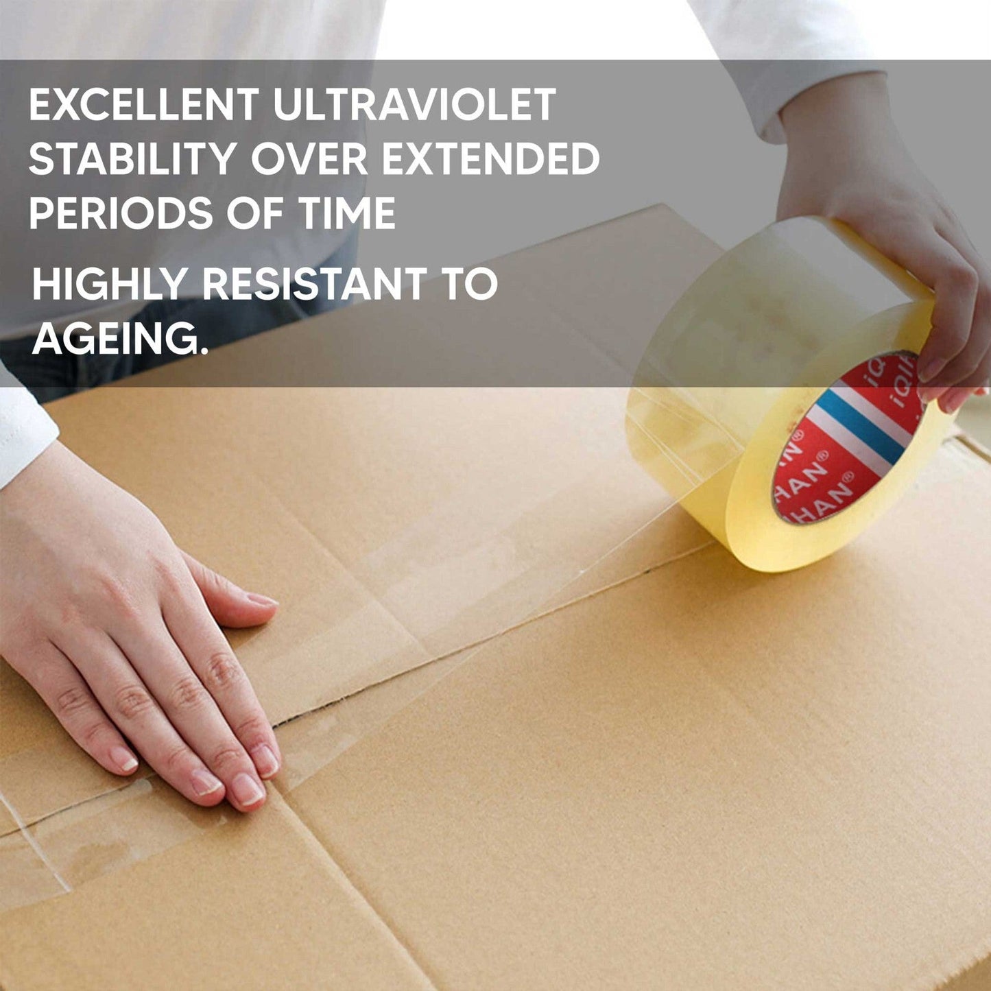 Parcel Packaging Tape Low Noise Adhesive Clear Cartoon Sealing Tape 48mm x 66m