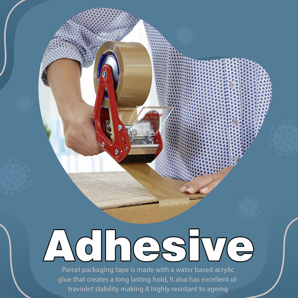 Parcel Packaging Tape 48mm x 66m Clear Fragile Brown Cartoon Sealing Tape