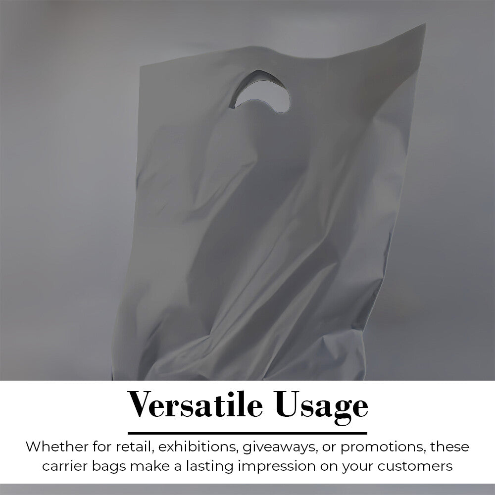 Plastic Patch Handle Carrier Bags Strong Handle Takeaway Plastic Bag for Cloths