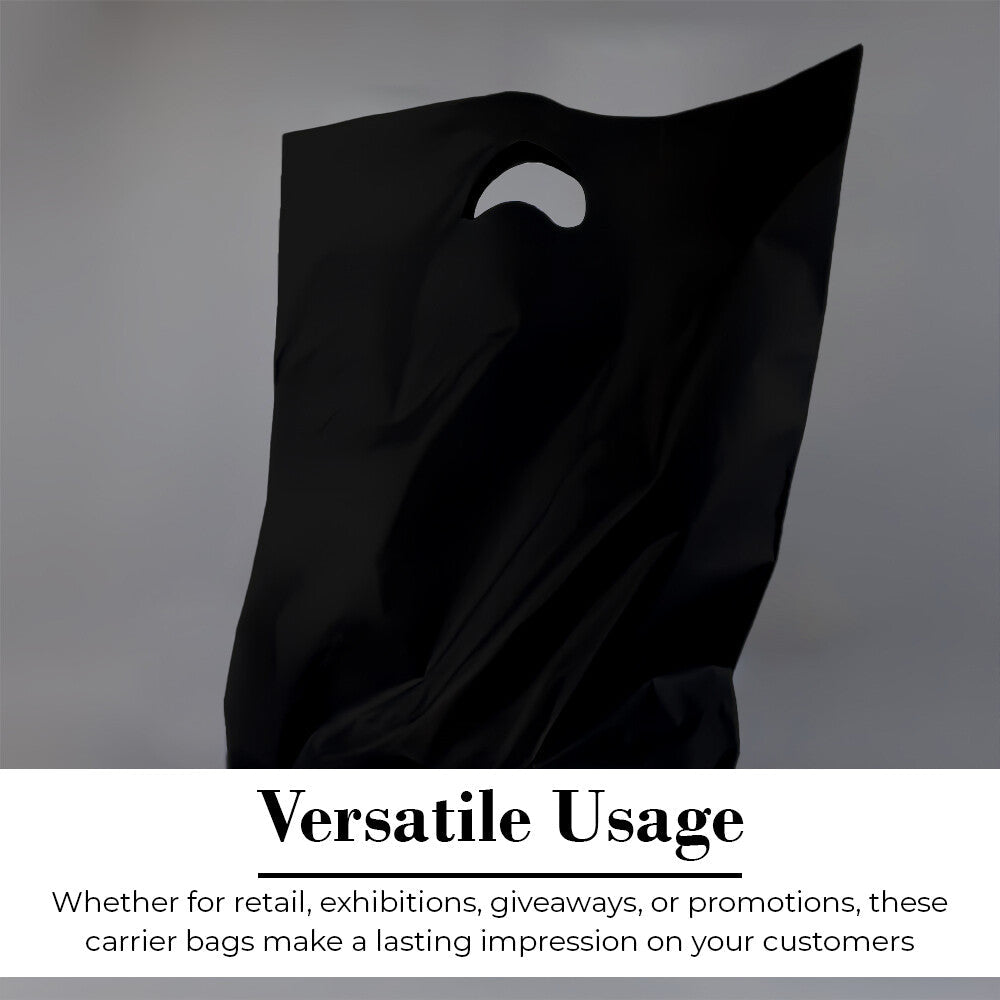 Plastic Patch Handle Carrier Bags Strong Handle Takeaway Plastic Bag for Cloths