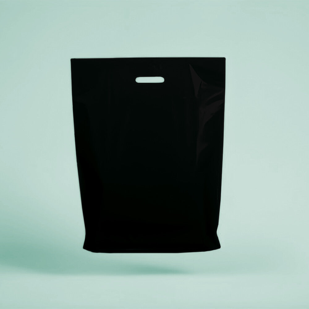 Plastic Patch Handle Carrier Bags Strong Handle Takeaway Plastic Bag for Cloths