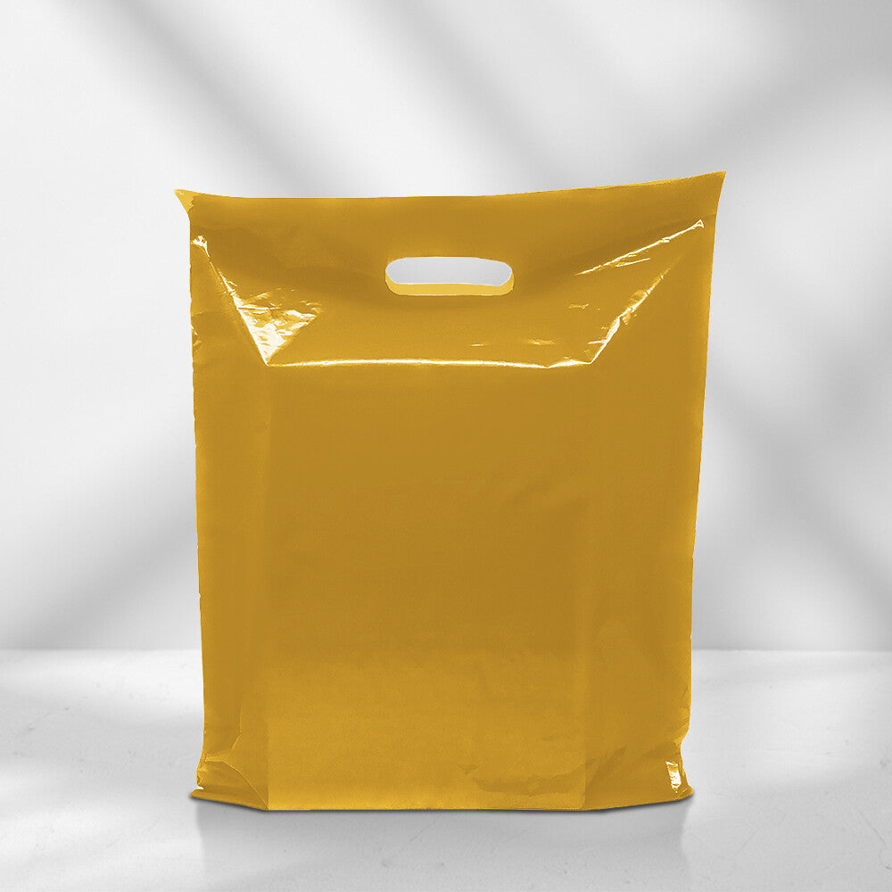 Plastic Patch Handle Carrier Bags Strong Handle Takeaway Plastic Bag for Cloths