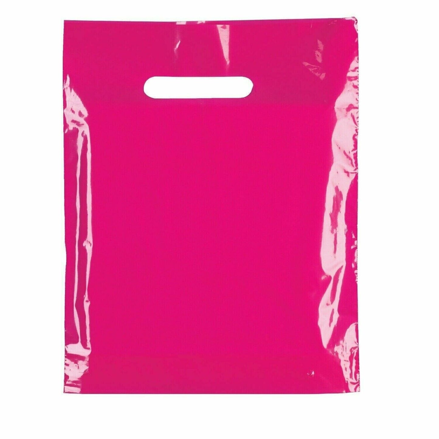 Plastic Patch Handle Carrier Bags Strong Handle Takeaway Plastic Bag for Cloths
