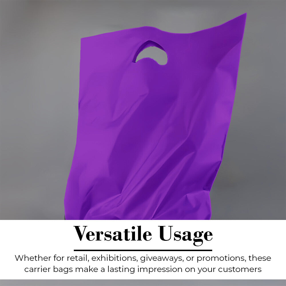 Plastic Patch Handle Carrier Bags Strong Handle Takeaway Plastic Bag for Cloths