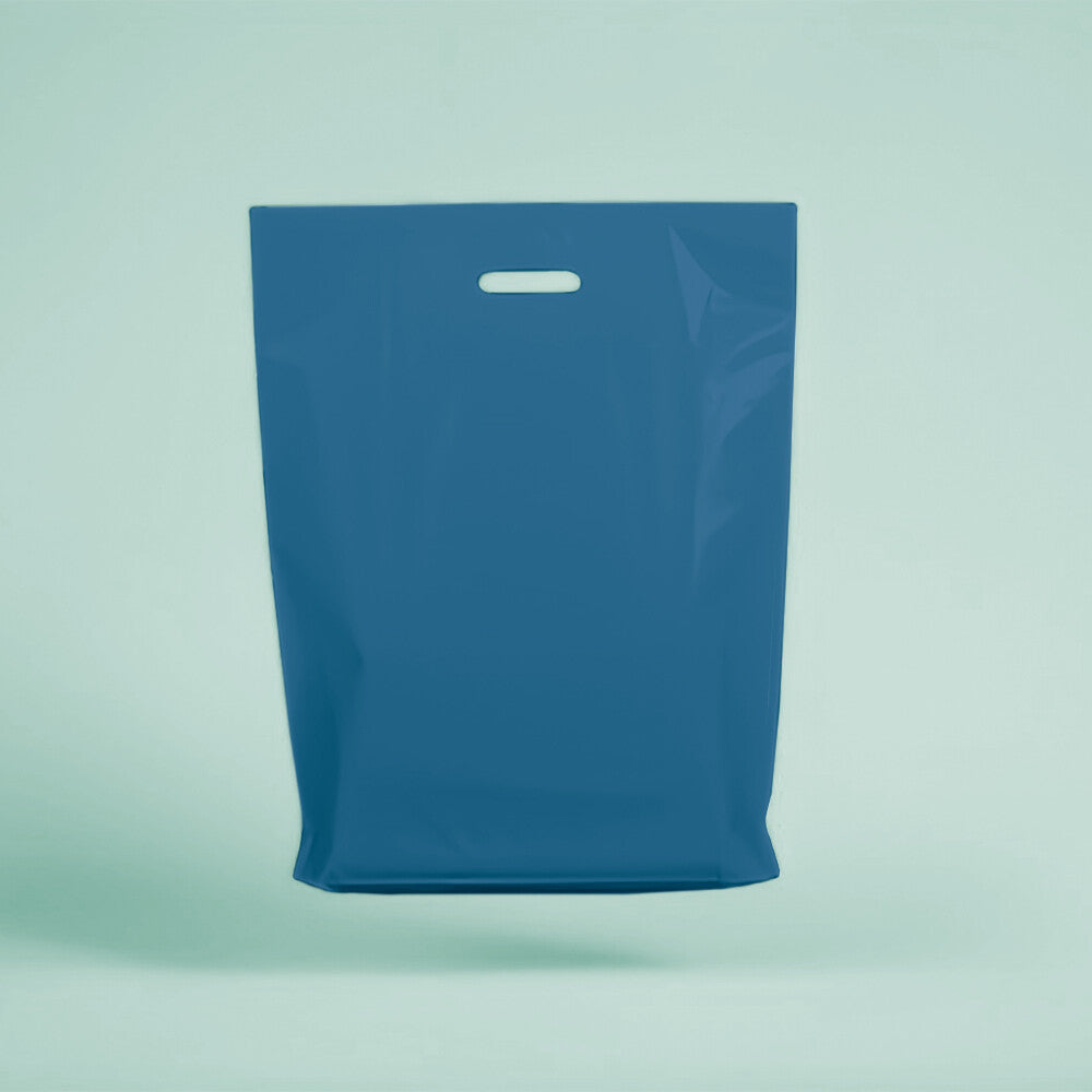 Plastic Patch Handle Carrier Bags Strong Handle Takeaway Plastic Bag for Cloths