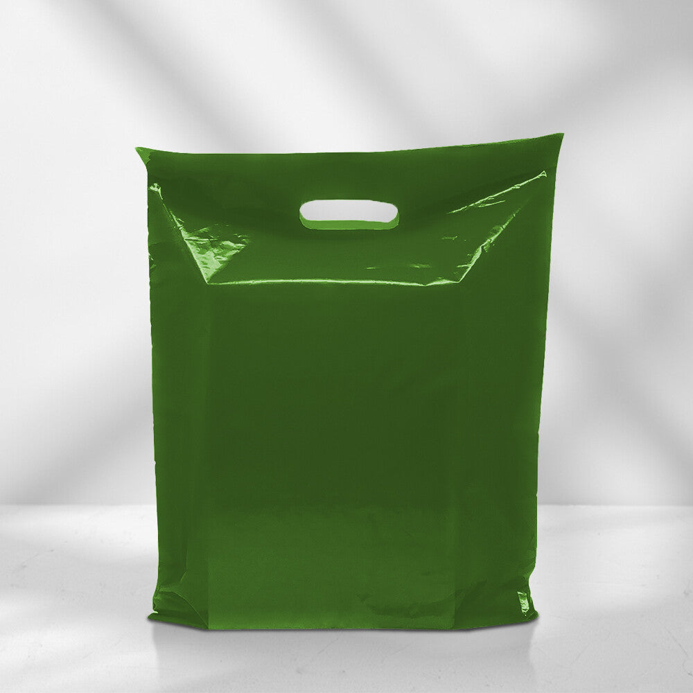 Plastic Patch Handle Carrier Bags Strong Handle Takeaway Plastic Bag for Cloths