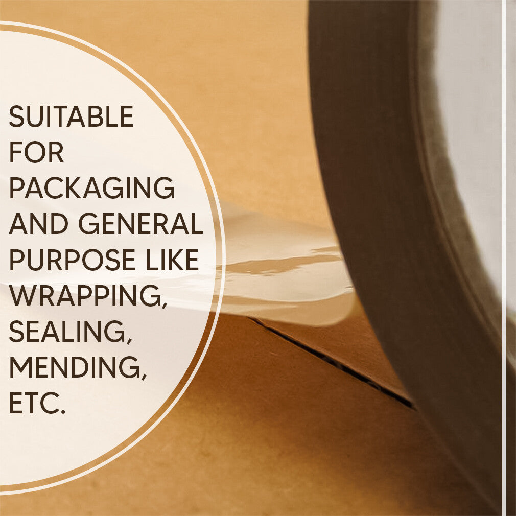 Heavy Duty Parcel Packaging Tape 48mm x 40m Brown Buff Carton Sealing Tape