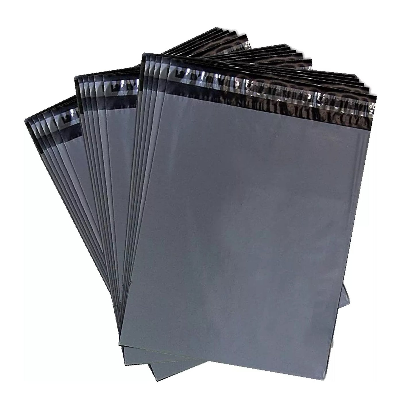 Grey Mailing Bags Self Seal Polythene Postal Postage Parcel Mailer - 13" x 19"