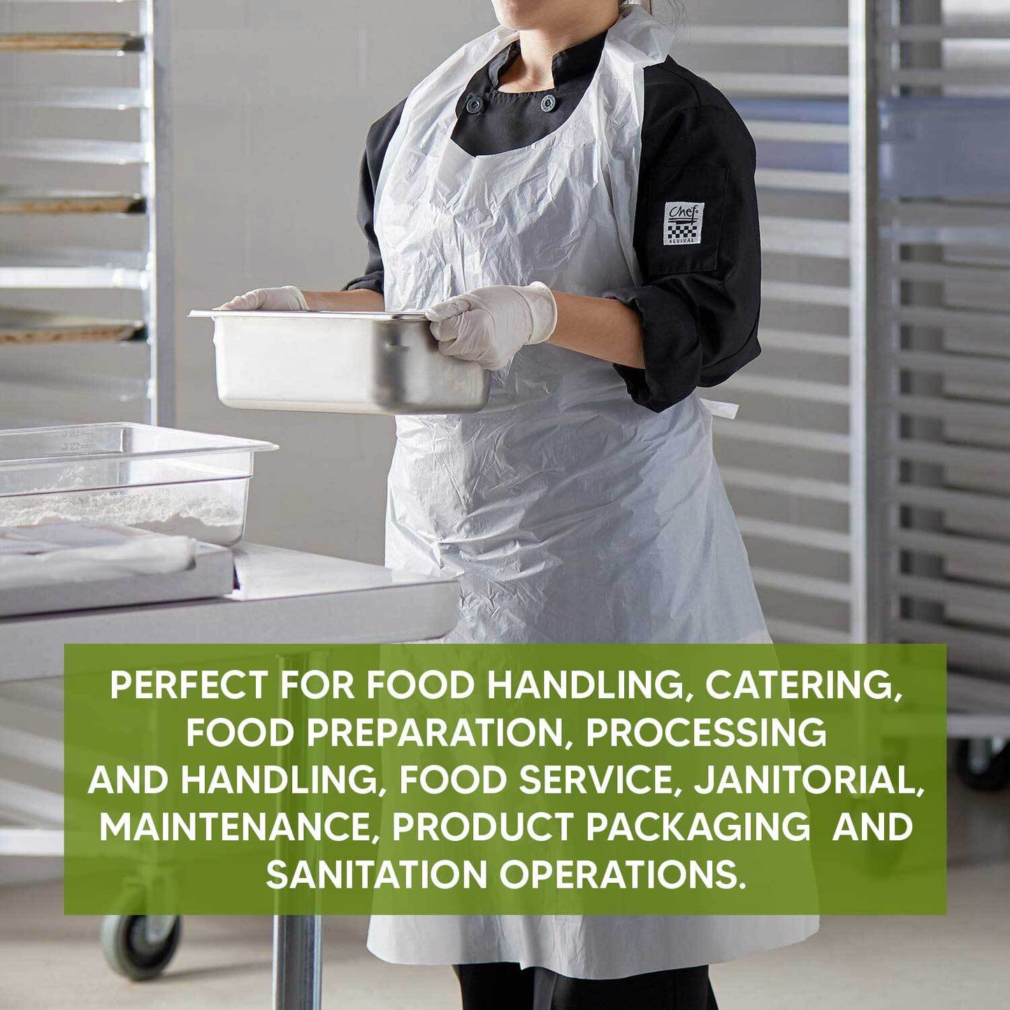 Plastic Apron on Roll 117cm x 69cm Waterproof Apron for Medical Hospital Uses