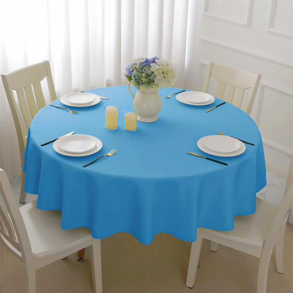 Plastic Table Cloths 84" (213cm) Heavy Duty Plastic Wipeable Table Covers