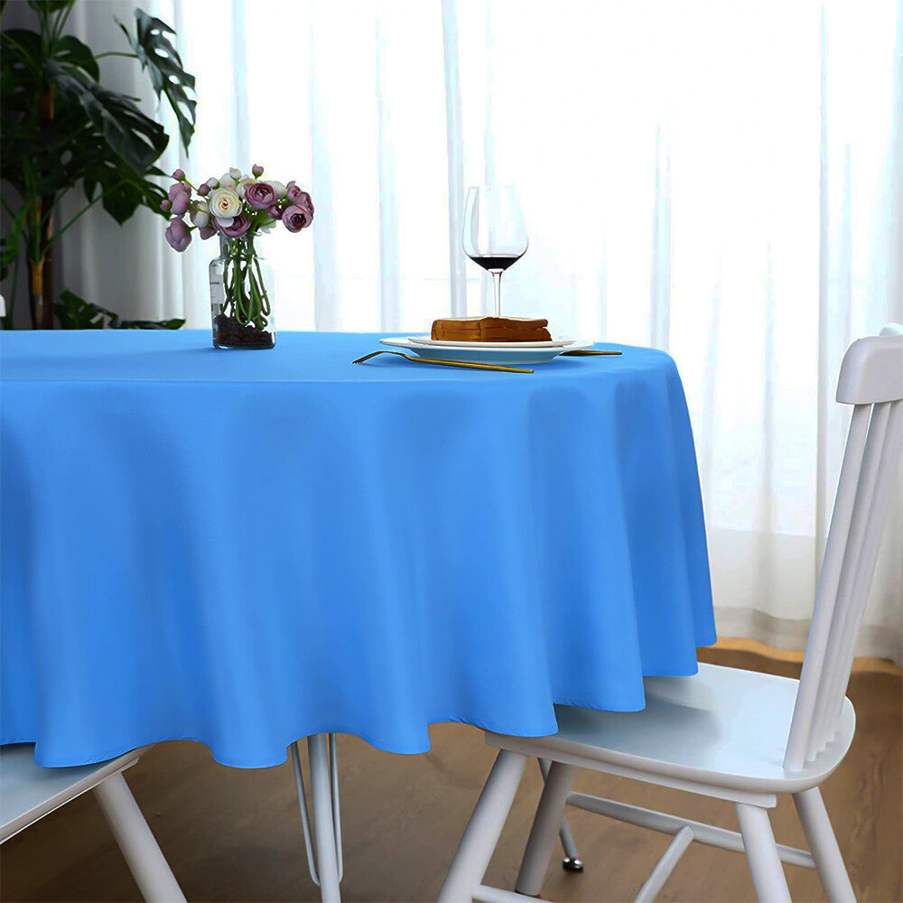 Plastic Table Cloths 84" (213cm) Heavy Duty Plastic Wipeable Table Covers