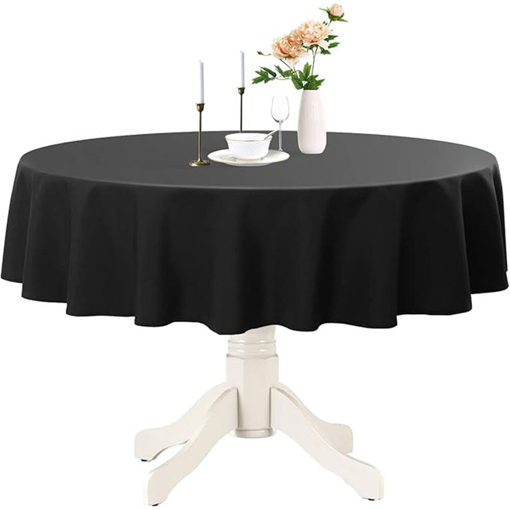 Plastic Table Cloths 84" (213cm) Heavy Duty Plastic Wipeable Table Covers