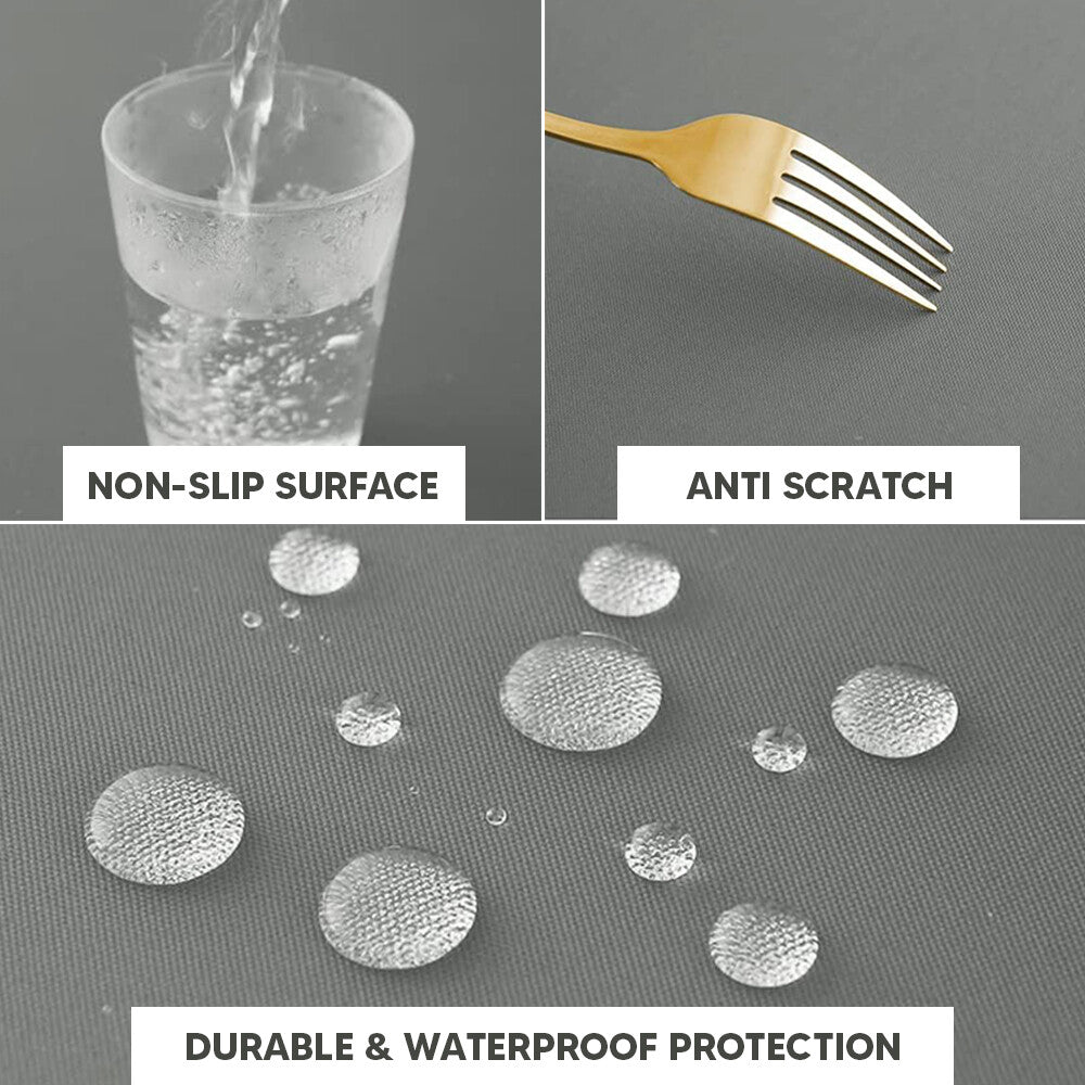 Plastic Table Cloths 84" (213cm) Heavy Duty Plastic Wipeable Table Covers