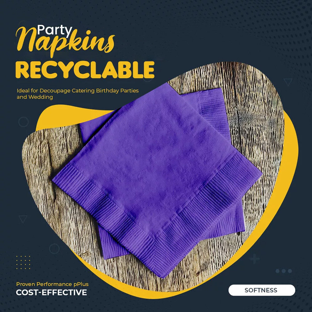 Swantex Paper Napkin 33cm x 33cm 2Ply Serviettes Tissue for Catering Parties