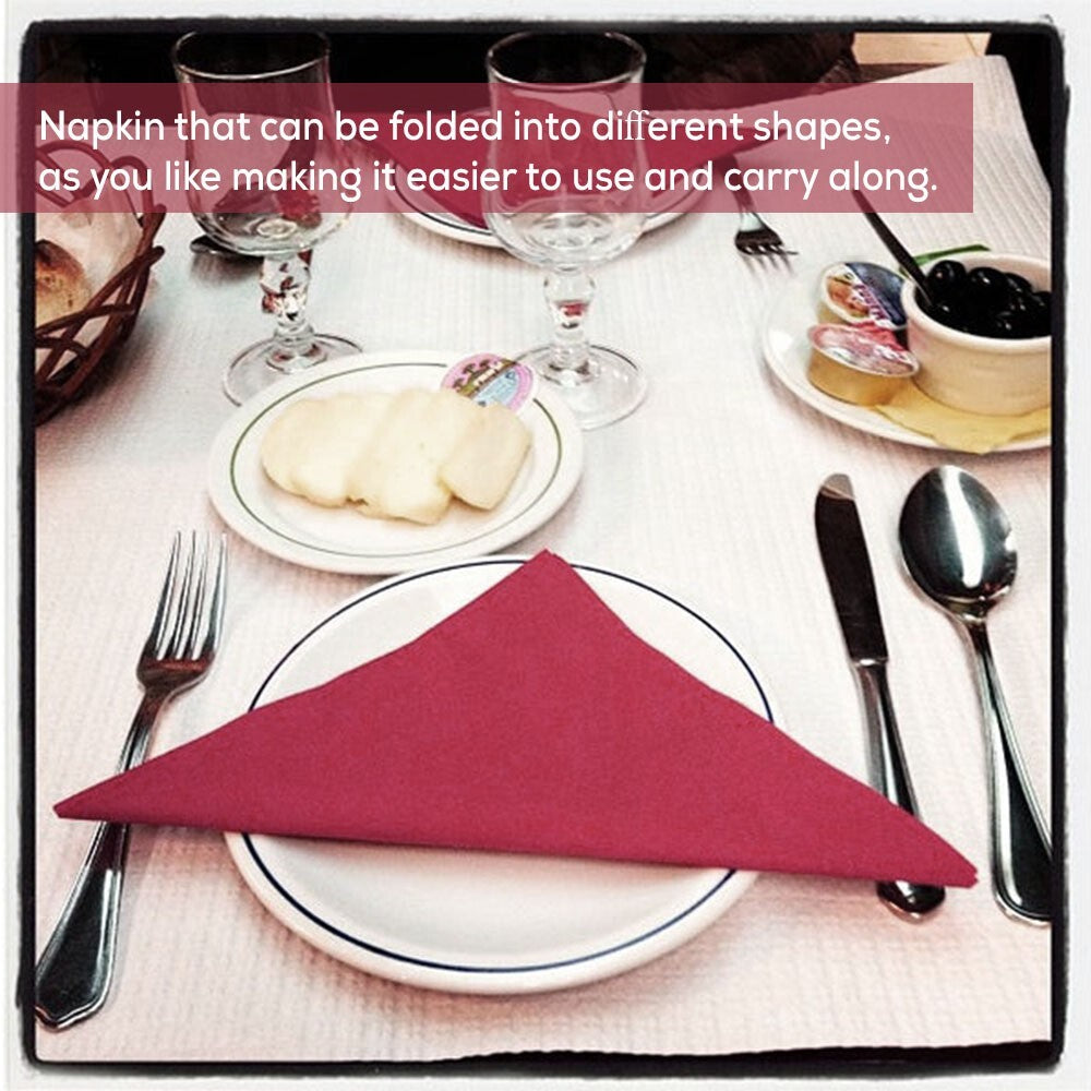 Disposable Paper Napkin 24cm x 24cm 2ply Serviettes Tissue for Catering Wedding