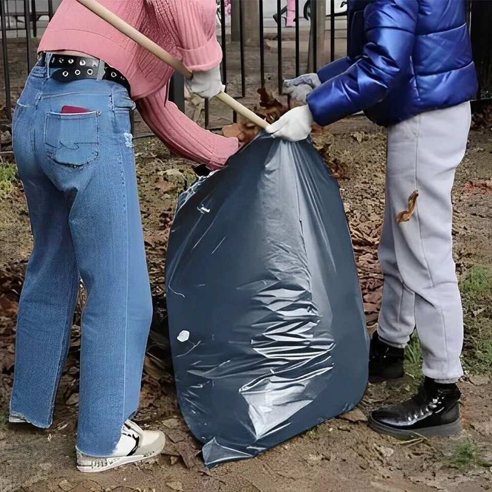 Rubble Sacks 22" x 34" 500Gauge Grey Strong Builder Bags for Construction Waste