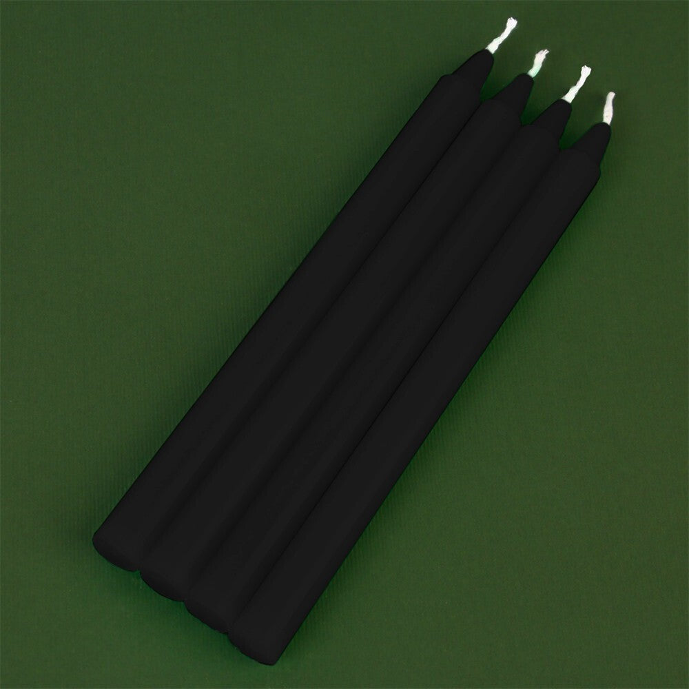 100 x Tapered Candles 190mm Paraffin Wax Dinner Unscented Long Burning Candles