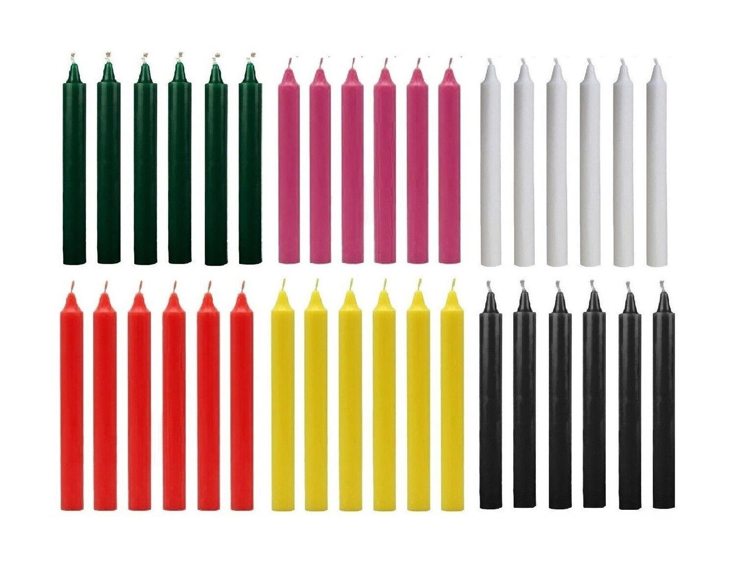 75 x Tapered Candles 190mm Paraffin Wax Dinner Unscented Long Burning Candles