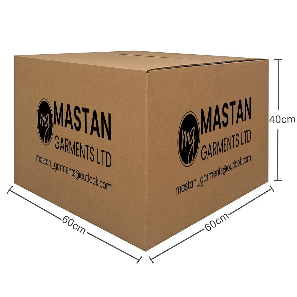 Double Wall Cardboard Boxes Mastan Printed Storage Carton - 60cm x 30cm x 40cm
