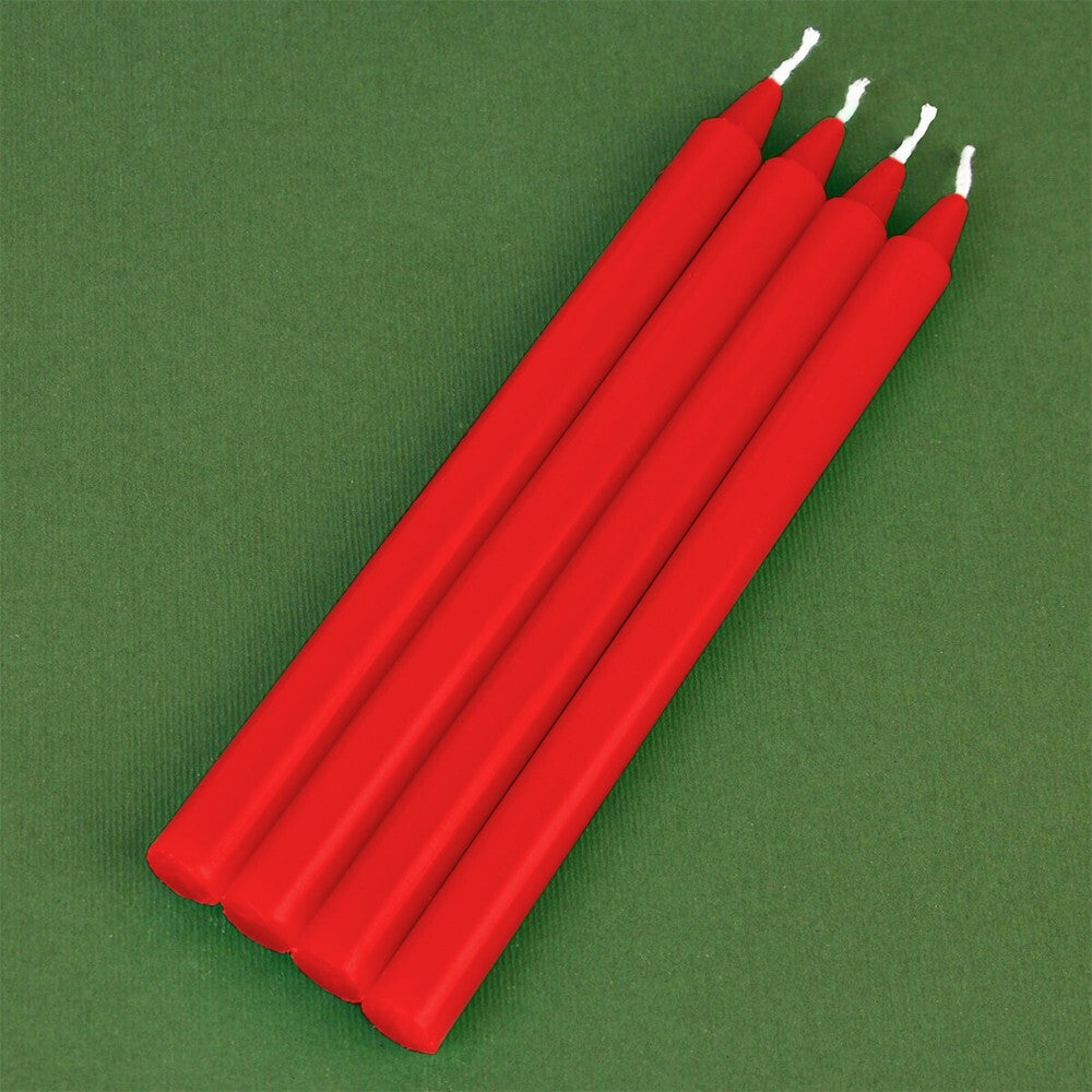 25 x Tapered Dinner Candles 190mm Unscented Paraffin Wax Long Burning Candle