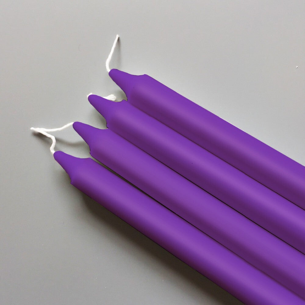 100 x Tapered Candles 190mm Paraffin Wax Dinner Unscented Long Burning Candles