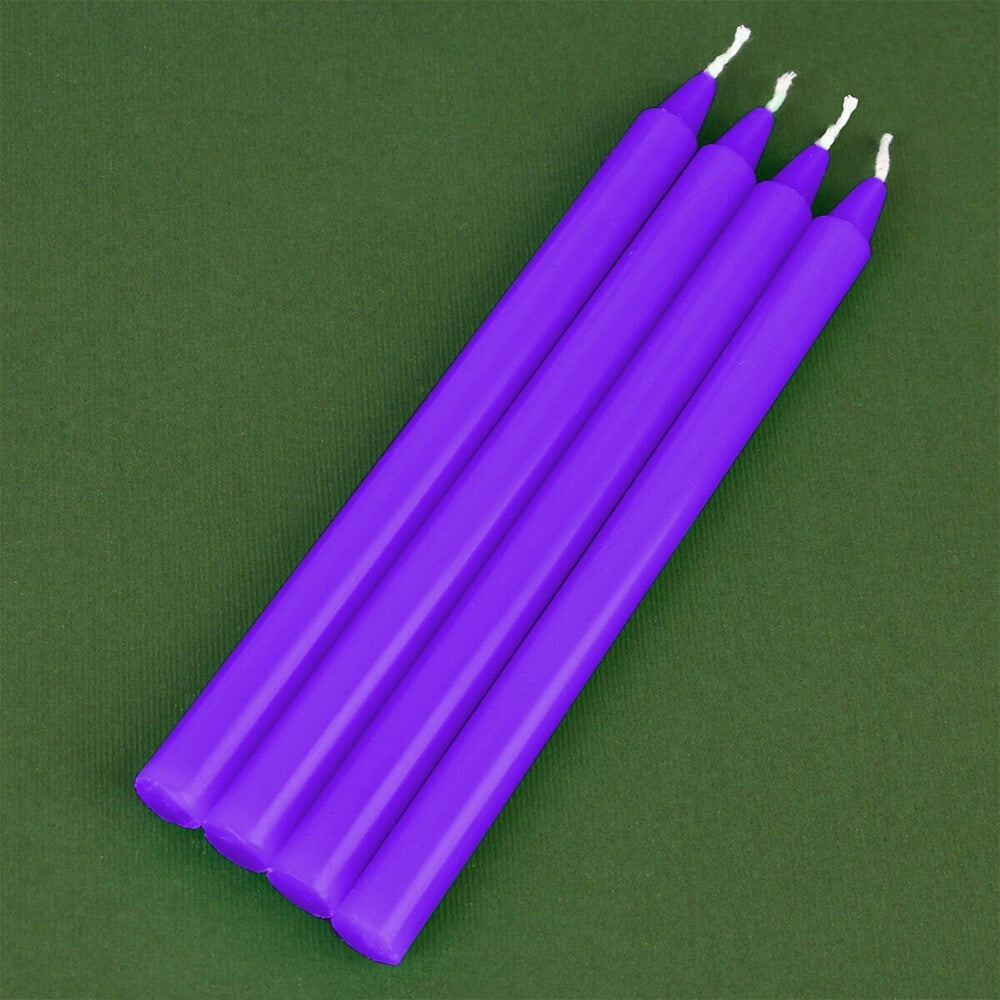 25 x Tapered Dinner Candles 190mm Unscented Paraffin Wax Long Burning Candle