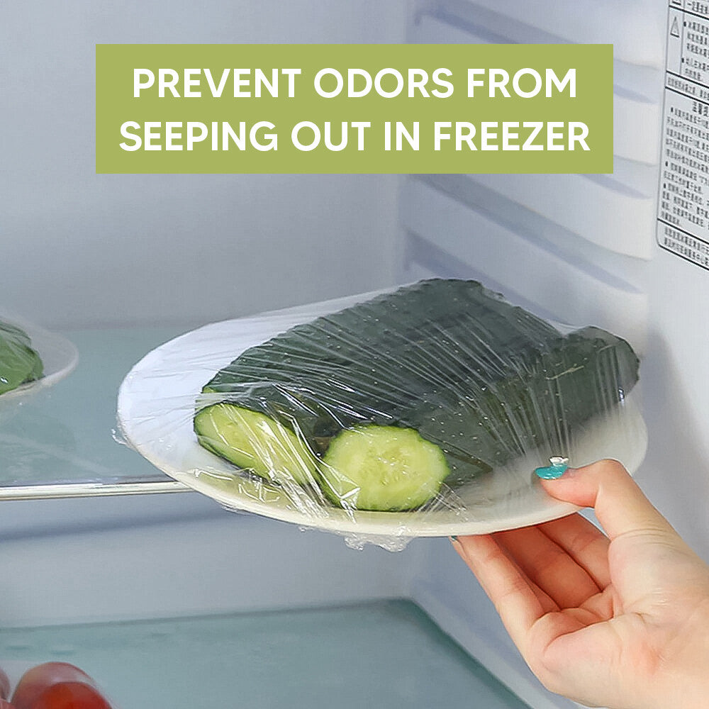 6 x Clear Poly Wrap PVC Catering Cling Film Plastic Food Wrapping Roll for Food