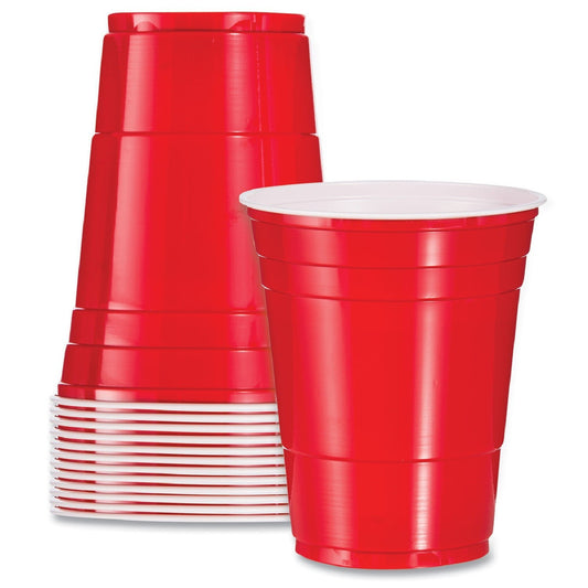 Plastic Drinking Cups Red Reusable Vending Water Drinking Cups  for Catering