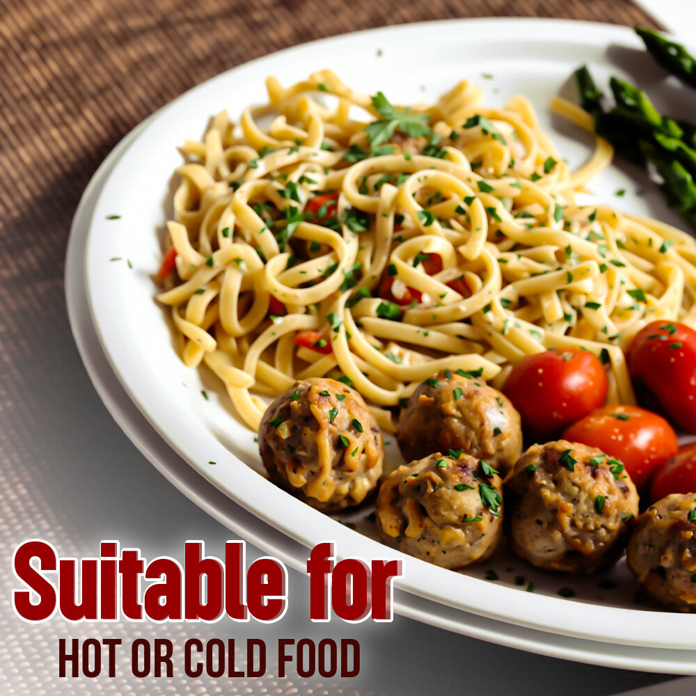 Bagasse Paper Plates 7 / 9 / 10 Inch White Biodegradable Sugarcane Fiber Dishes