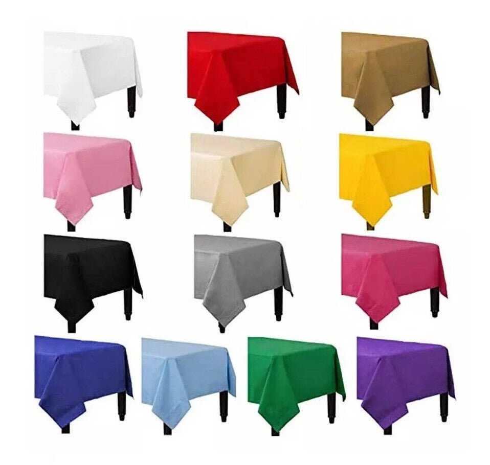 Paper Table Cloths 90cm x 90cm Square Foldable Table Covers for All Occasion