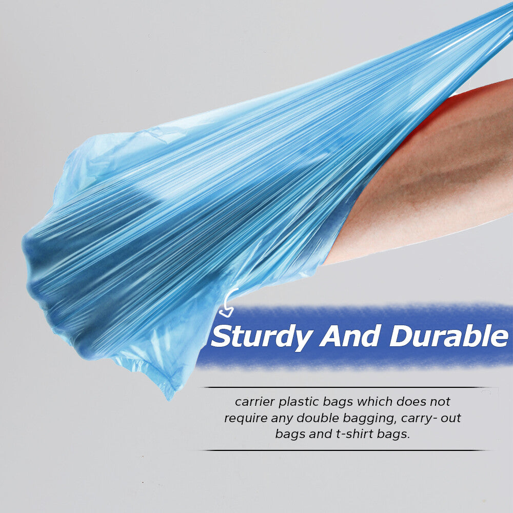 Plastic Vest Style Carrier Bags Black / Blue Reusable Carry Bag for Supermarket