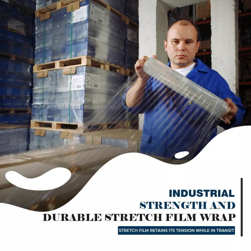 Pallet Wrap Shrink Clear Non Extended Cling Wrapping Film 500mm x 250m 20mu