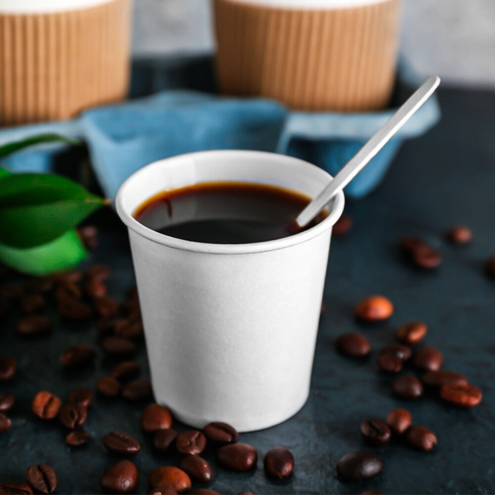 Biodegradable Bagasse Spoons White Sugarcane Cutlery Set for Weddings Parties