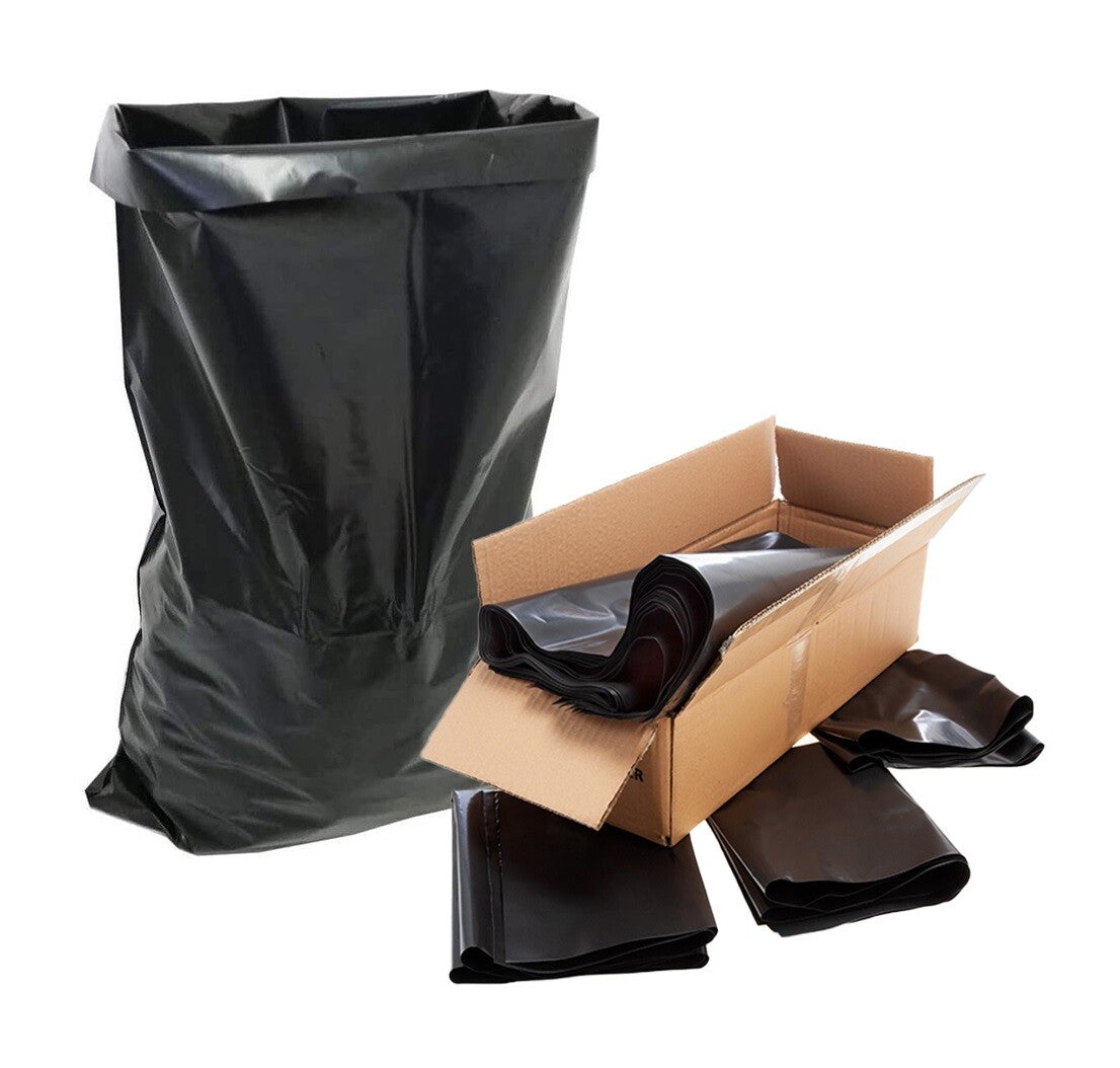 Rubble Sacks Heavy Duty 20" x 30" 400Gauge Black Builder Bags Up to 25kg Hold