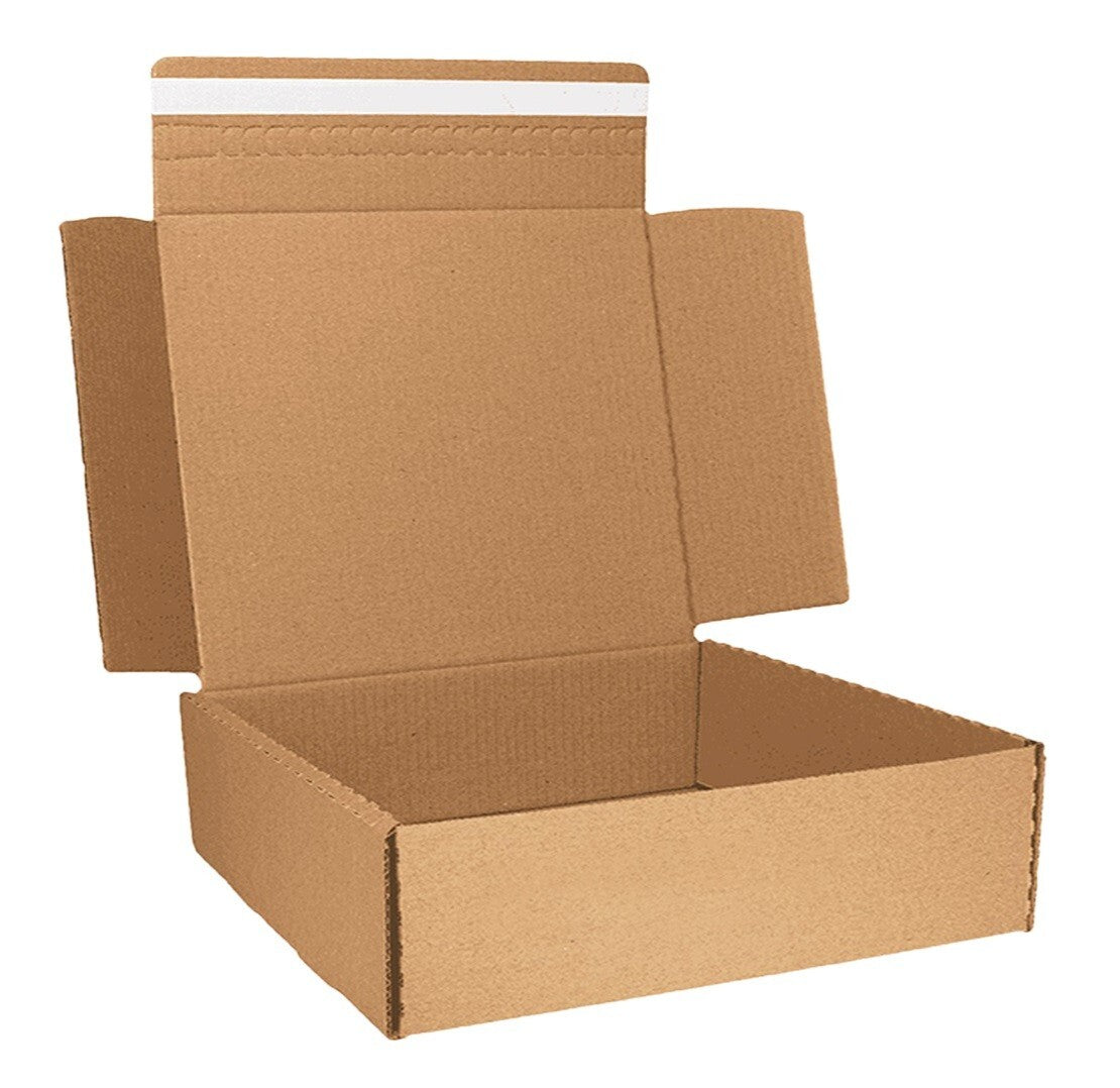 500 x Large Letter Cardboard Boxes with Peel & Seal Adhesive Stripe for Parcel